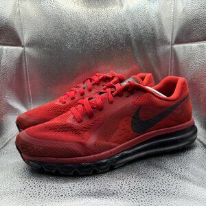 Size 12 Nike Air Max 2014 Gym Red Black Mens Running Sneaker Shoes 621077-666